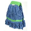 Alpine Industries 5in Head and Tail Bands Blue Loop End 24oz Cotton Mop Head, Green, 2PK ALP302-02-5G-2PK